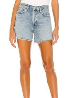 AGOLDE Reese Relaxed Cut Off Short in Wonder